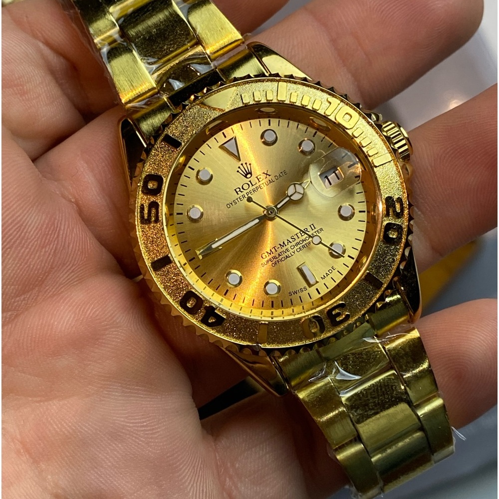 Rep Rolex gmt master ii gold automatic